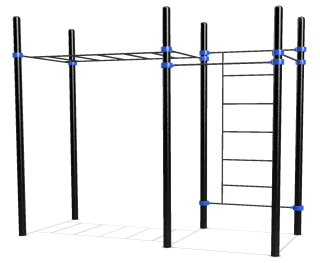 Classic monkey bar, Swedish wall & 2 pull-up bars extra image 1