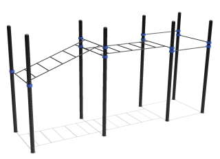 Multi-level monkey bars