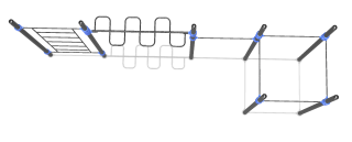 Combi 1 (Monkey bars, snake, wall, pull-up) extra image 2