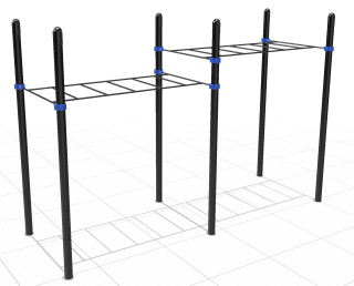 Classic two-level monkey bar