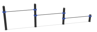 French triple push-up bar extra image 1
