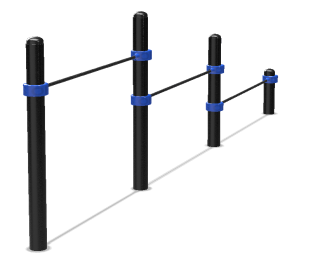 French triple push-up bar extra image 2