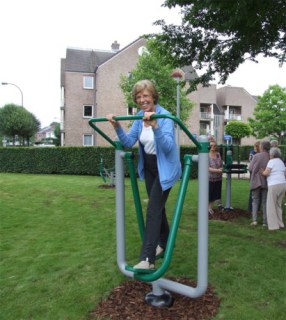 buiten fitness toestel