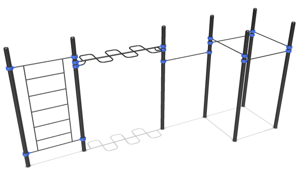 Combi 1 (Monkey bars, snake, wall, pull-up) main image