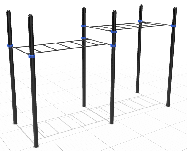 Classic two-level monkey bar main image